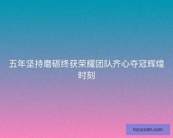 五年坚持磨砺终获荣耀团队齐心夺冠辉煌时刻